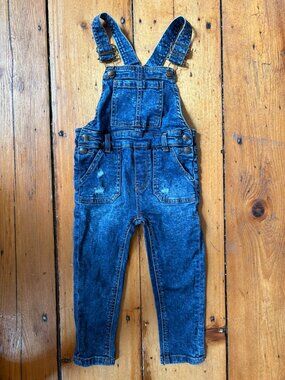 Toddler Girl's 7 For All Mankind Jean Overalls 3T NWOT